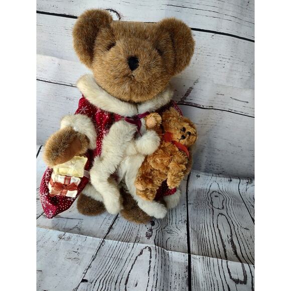 Christmas Bear Plush With Stand 2003 common weather Books Are Fun Holiday Gift - Picture 2 of 10